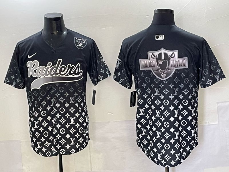 Men 2025 Oakland Raiders Blank Black Nike Limited NFL Jersey 014